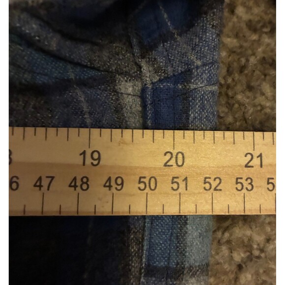 NWOT Pendleton Original Board Shirt BLUE Surf Plaid Beach Boys Virgin Wool-L - Picture 7 of 10